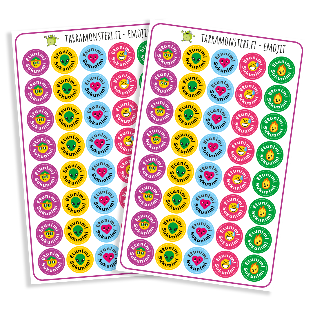 Teemapakkaus - Emojit - Mini Pilkku