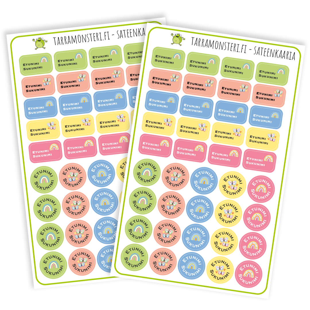 Teemapakkaus - Sateenkaaria - Pikku Monsterin pakkaus
