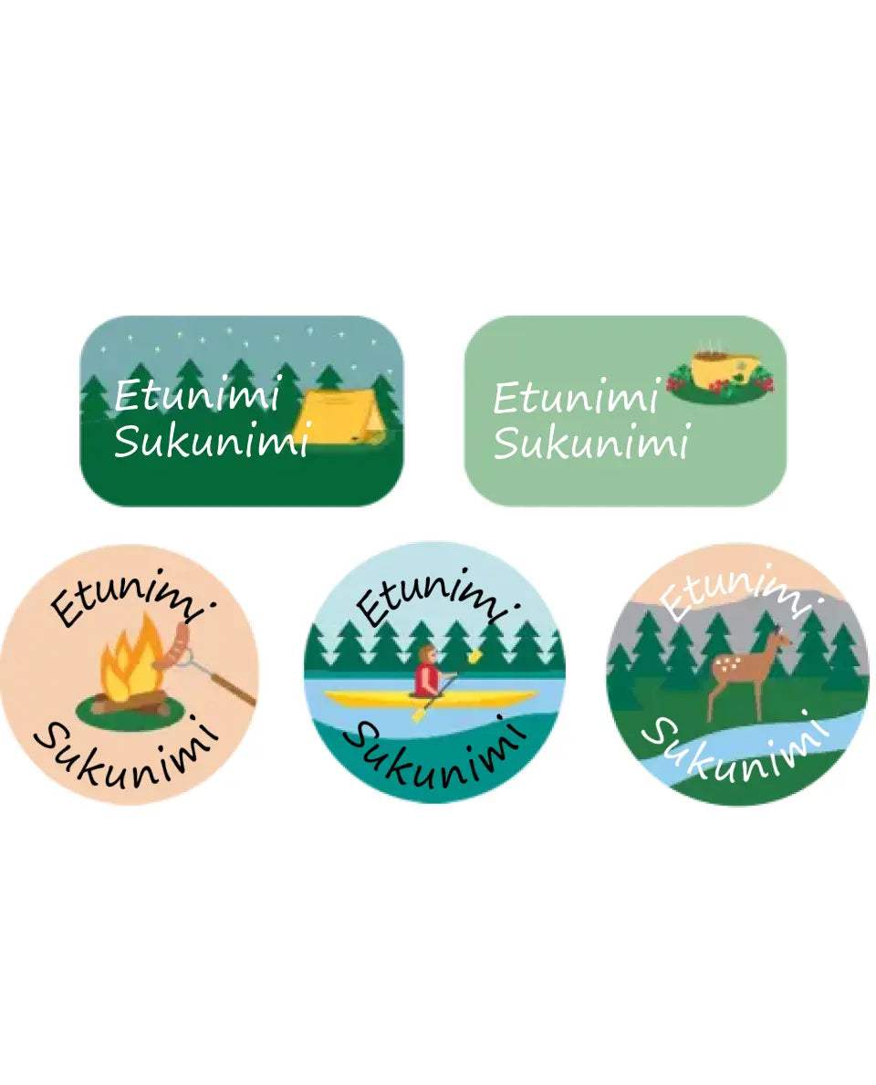 Teemapakkaus - Retkeilemässä - Pikku Monsterin pakkaus