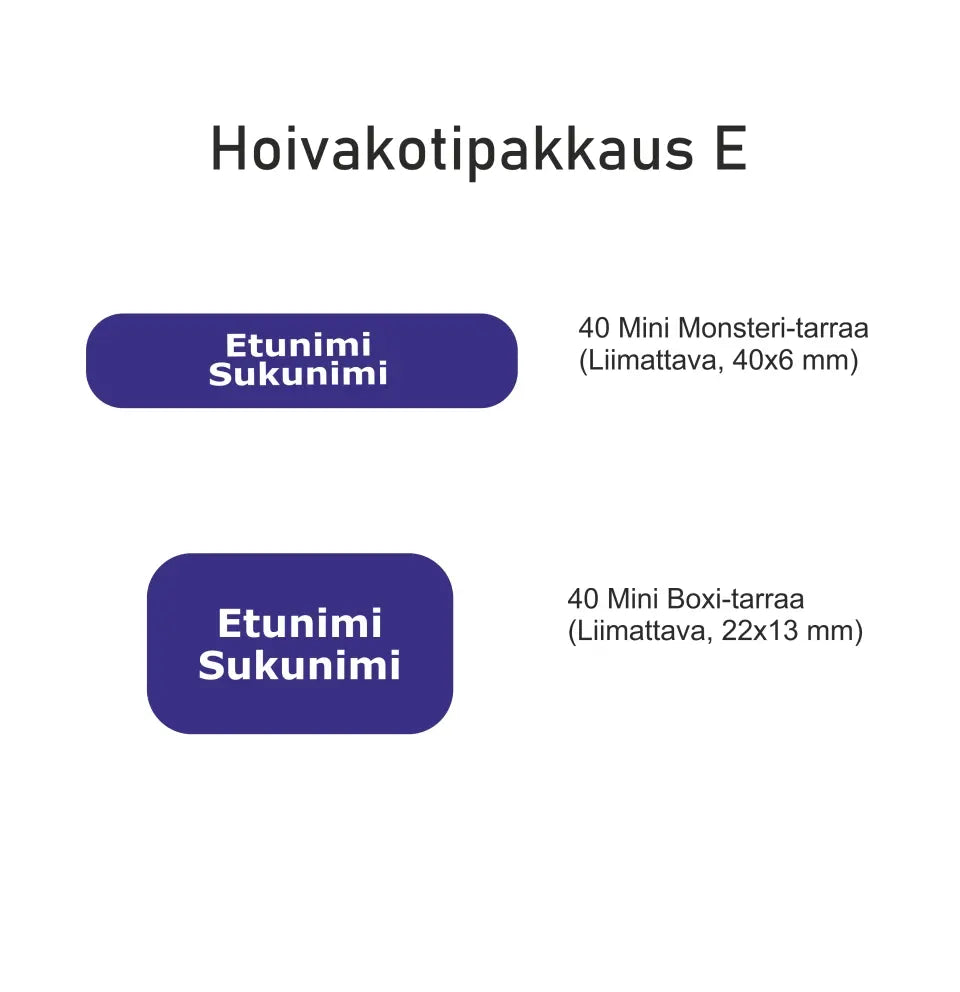 Seniorit - Hoivakotipakkaus E